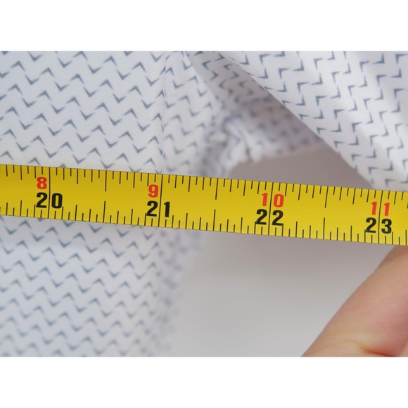 Collars and Co Dress Collar Polo Size Medium White Gray Featherweight - Picture 6 of 8